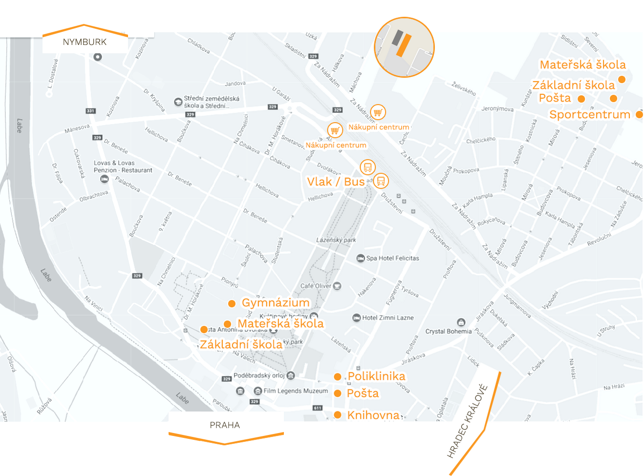map Pardubice